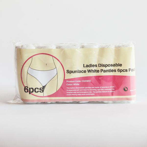 Disposable Ladies Spunlace White Panties 6pcs – Le Kare Beauty Supply